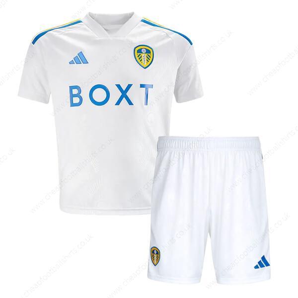 Leeds United Home Kids Football Kit 23/24
