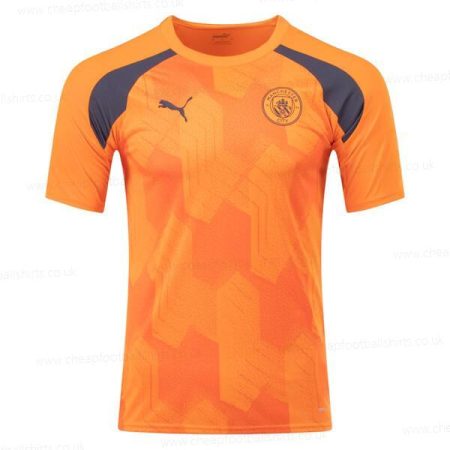 Manchester City Pre Match Training Football Shirt – Orange
