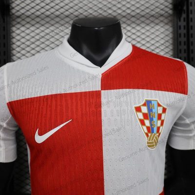 Cheap Croatia Home Player Version Football Shirt 24/25（UEFA Euro 2024）