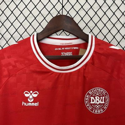 Cheap Denmark Home Football Shirt 24/25（UEFA Euro 2024）