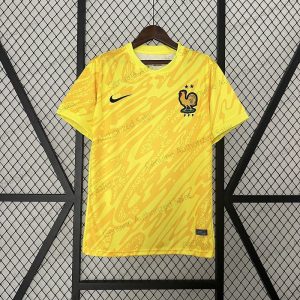 Cheap France Yellow Goalkeeper Football Shirt 24/25（UEFA Euro 2024）