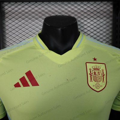 Cheap Spain Away Player Version Football Shirt 24/25（UEFA Euro 2024）