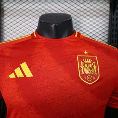 Cheap Spain Home Player Version Football Shirt 24/25（UEFA Euro 2024）
